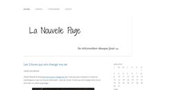 Desktop Screenshot of lanouvellepage.com